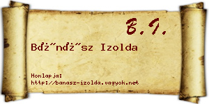Bánász Izolda névjegykártya